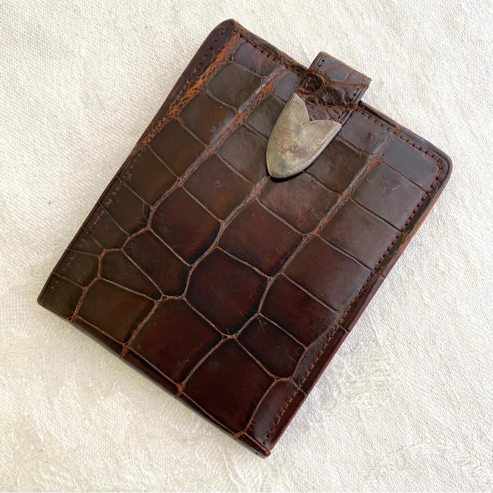 Vintage Leathersmith Crocodile Wallet
